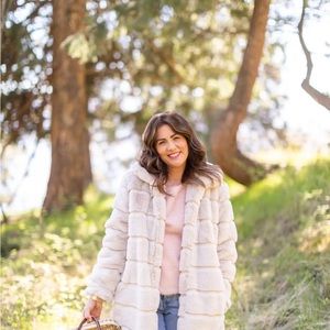 Jillian Harris Fall Capsule Collection Faux Fur Coat